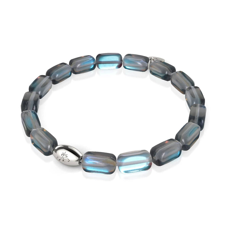 Milchstraße | 925 Sterling Silber | Galaxie Glaskiesel Armband 