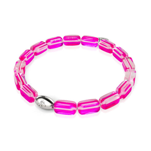 Rosettennebel | 925 Sterling Silber | Galaxie Glaskiesel Armband 