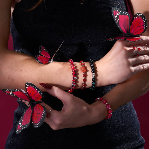 Blutorange | Gemmy Bear Armband | Karneol x Silber