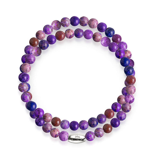 Lila Regalit | Silber | Edelstein-Wrap
