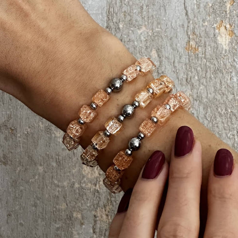 Lady Marmalade | Glitzerglas | Zuckerwürfel-Armband 