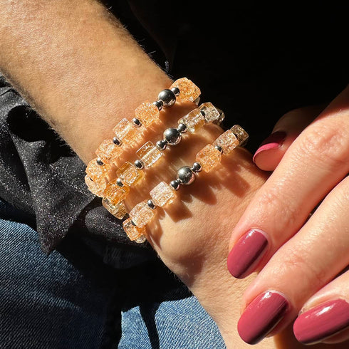 Lady Marmalade | Glitzerglas | Zuckerwürfel-Armband 