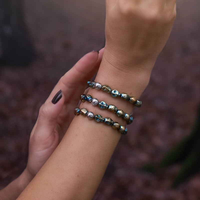 Wasserseelen | Totenkopf Armband 