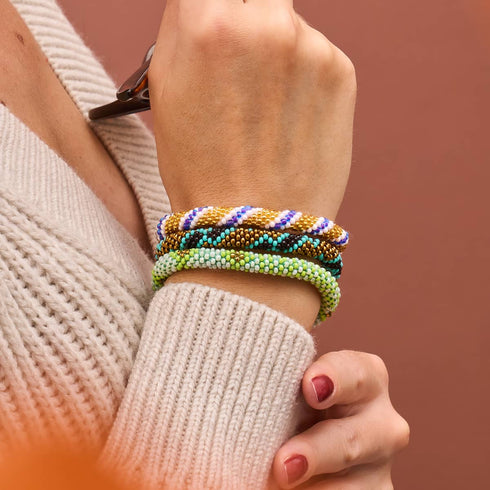 Blitzen | Himalaya-Glasperlenarmband