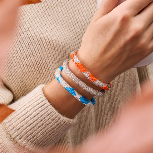 Leichte Wolken | Himalaya-Glasperlenarmband