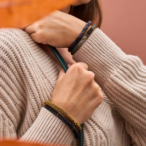 Nordstern | Himalaya-Glasperlenarmband