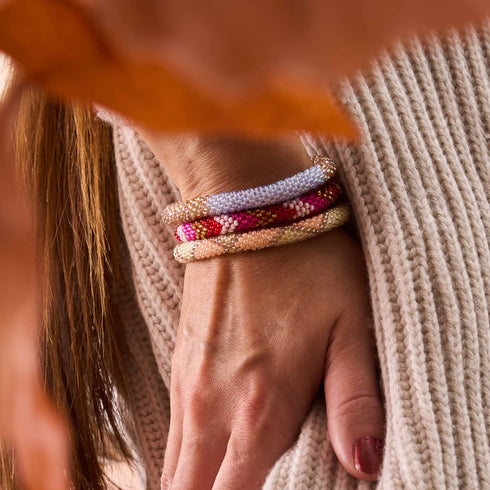 Rose Lassi | Himalaya-Glasperlenarmband