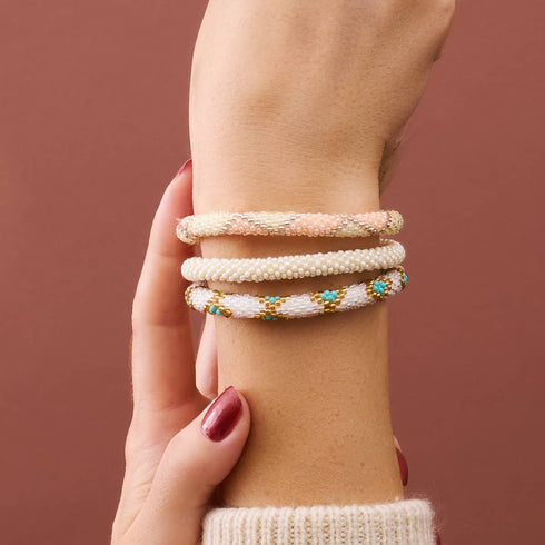 Rose Lassi | Himalaya-Glasperlenarmband