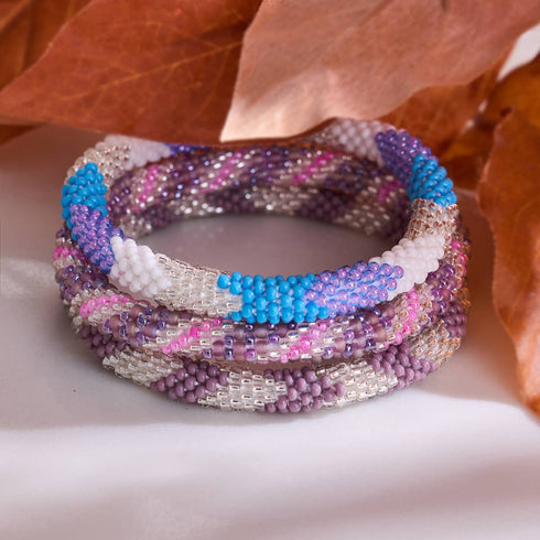 Zuckerrausch | Himalaya-Glasperlenarmband