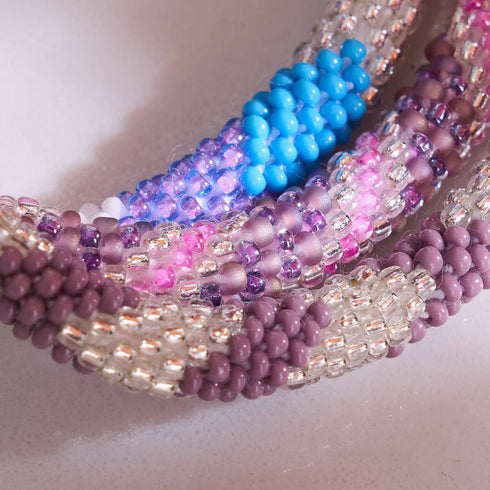 Zuckerrausch | Himalaya-Glasperlenarmband