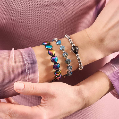 Blaue Liebe | Infinity Herzen Armband