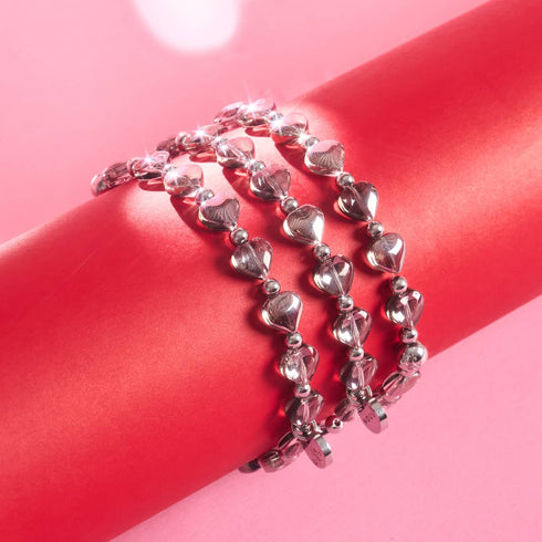 Silbernes Serenade | Infinity Hearts Armband
