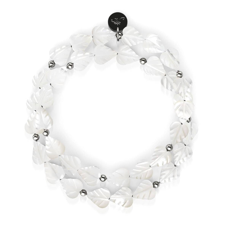 Perlmutt | 925er Sterlingsilber | Blattwicklung