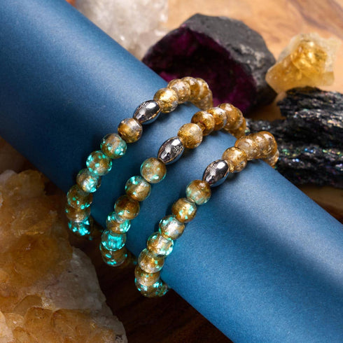 Bronze Horizon | 925 Sterling Silber | Mondglas-Armband
