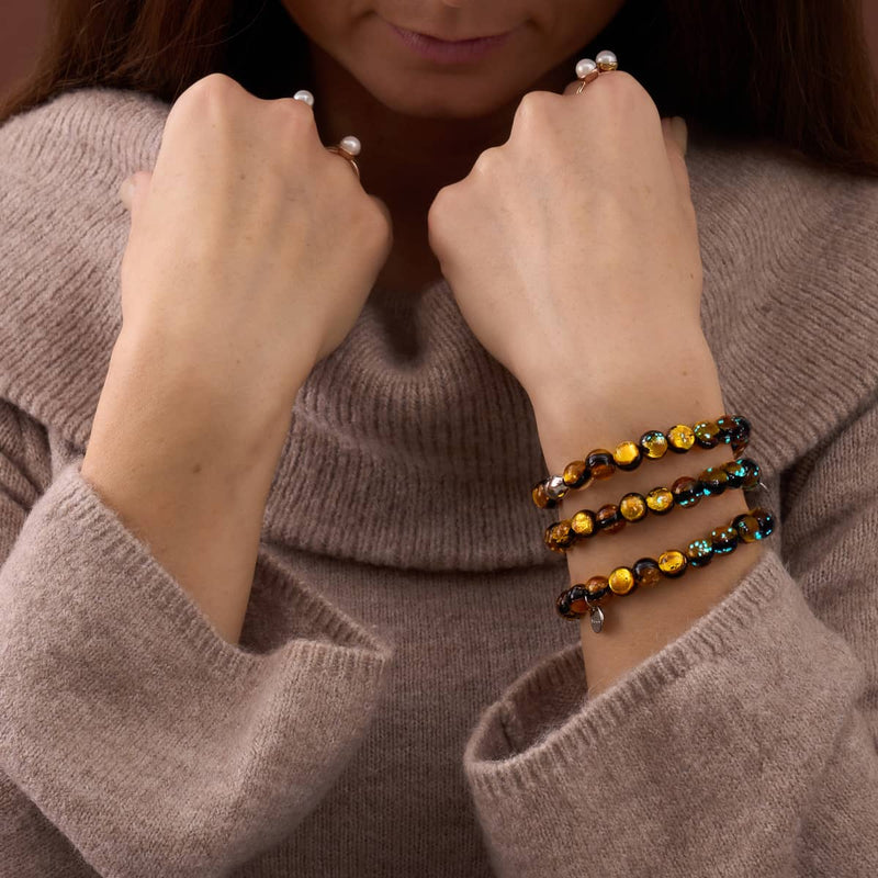 Jägermond | 925 Sterling Silber | Mondglas-Armband