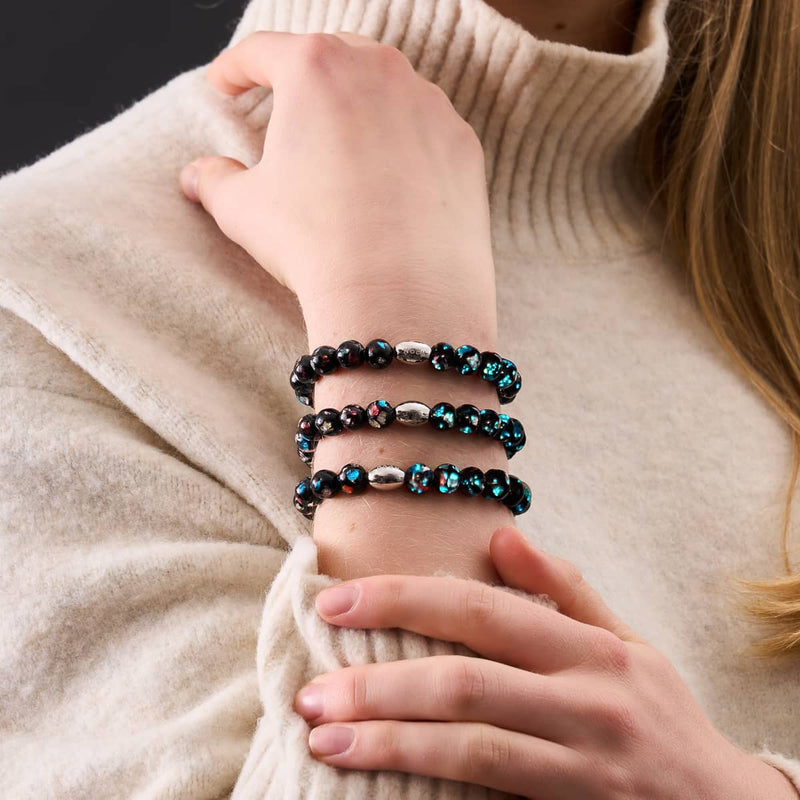 Orion | 925 Sterling Silber | Mondglas-Armband 