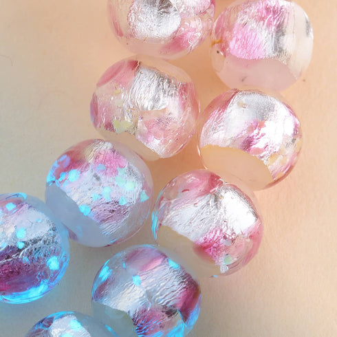 Rosa Sonnenfinsternis | 925 Sterling Silber | Mondglas-Armband