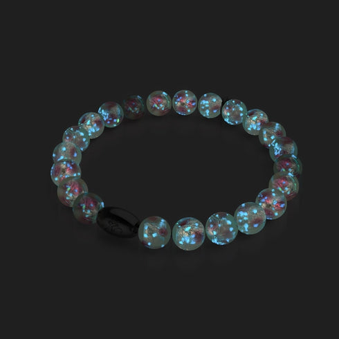 Rosa Sonnenfinsternis | 925 Sterling Silber | Mondglas-Armband
