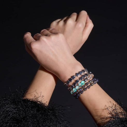 Mandarinenmond | 925 Sterling Silber | Mondglasarmband