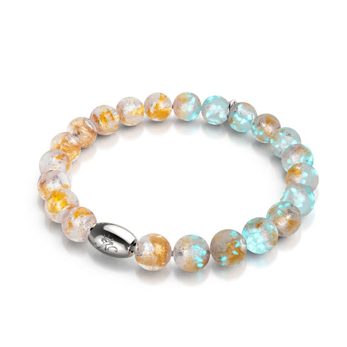 Mandarinenmond | 925 Sterling Silber | Mondglasarmband