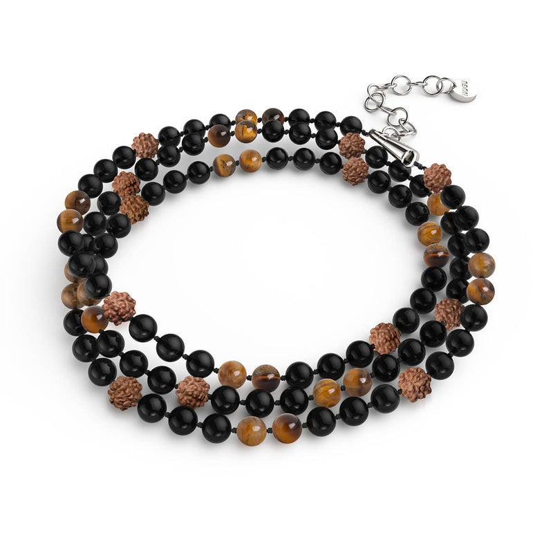 Schamane | Edelstein-Rudraksha | Spirituelles Mala-Wickeltuch