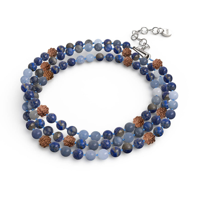 Tao | Edelstein Rudraksha | Spirituelles Mala-Wickeltuch