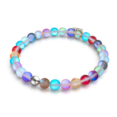 Kaugummi | Silber | Meerjungfrau Glasperlenarmband 