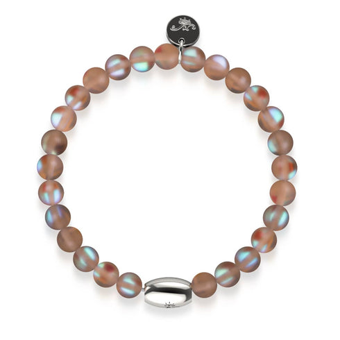 Schokolade | 925 Sterling Silber | Meerjungfrau Glasperlenarmband 
