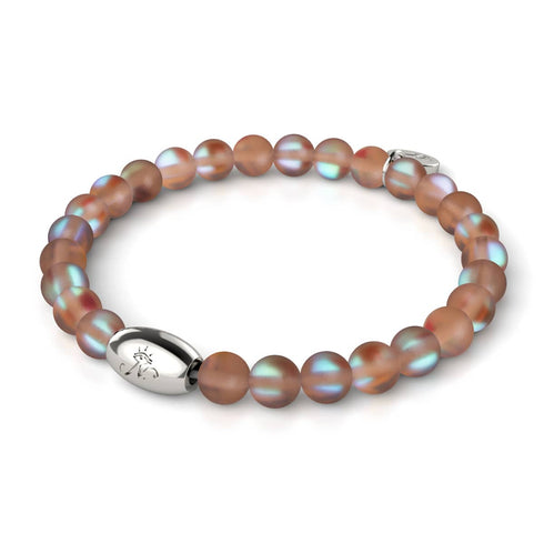 Schokolade | 925 Sterling Silber | Meerjungfrau Glasperlenarmband 