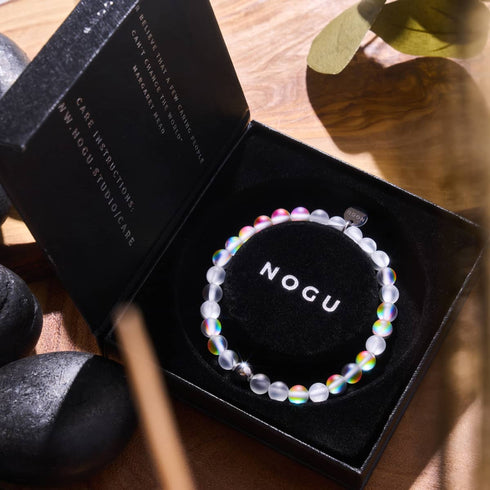 Feenstaub | Silber | Meerjungfrau Glasperlenarmband 