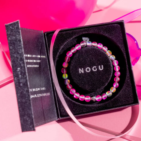Rosa Limonade | Silber | Meerjungfrau Glasperlenarmband 