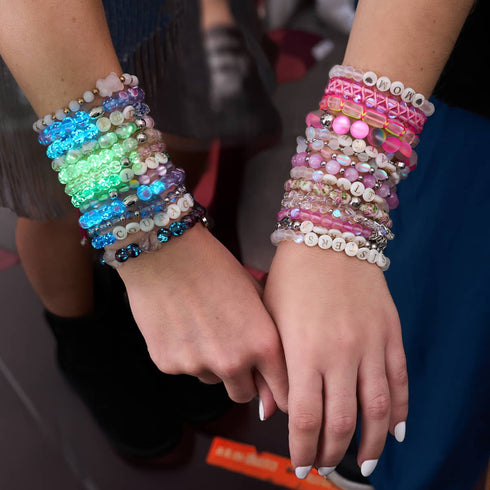 Rosa | Silber | Meerjungfrau Glas Statement Armband 