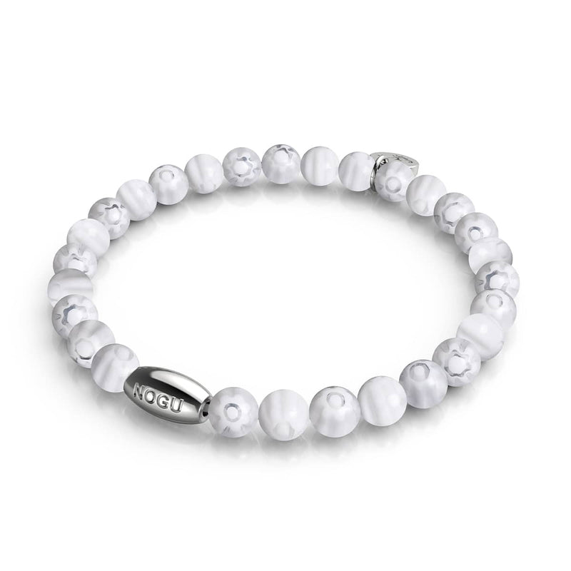 Römische Lilie | 925er Sterlingsilber | Millefiori-Armband