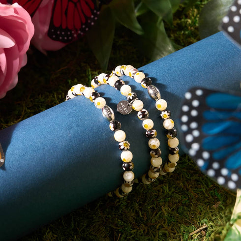 Toskanische Tulpe | 925er Sterlingsilber | Millefiori-Armband