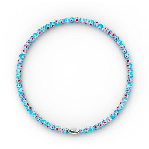 Azzurro | Silber | Millefiori-Wrap