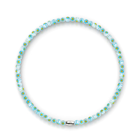 Venezianische Clematis | Silber | Millefiori-Wrap