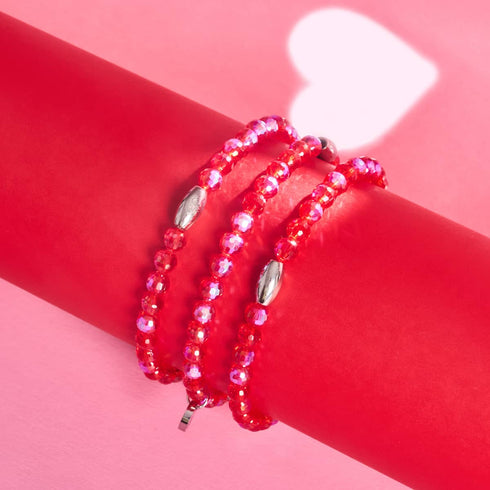 Kirschbombe | Facettiertes Prisma Armband
