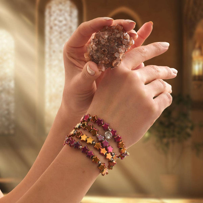 Scharlachroter Sternenstaub | 925er Sterlingsilber | Sternenwickel