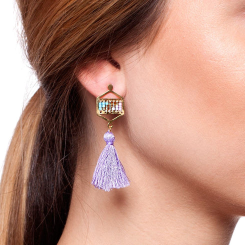 Laguna Niguel | 18 Karat Gold | Boho Fransenohrringe