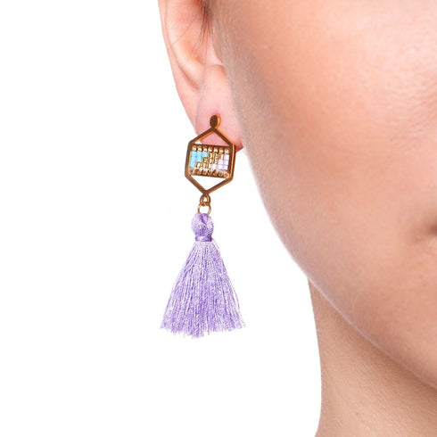 Laguna Niguel | 18 Karat Gold | Boho Fransenohrringe