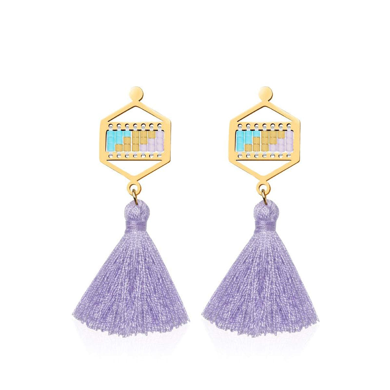 Laguna Niguel | 18 Karat Gold | Boho Fransenohrringe