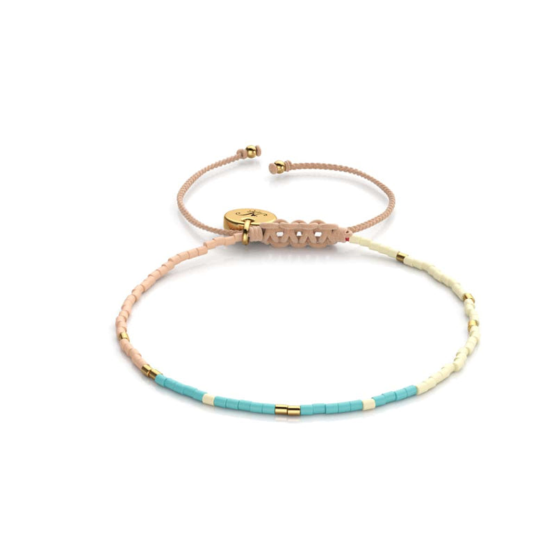 Santorini | Japanische Miyuki-Rocailles | Stranded-Armbänder