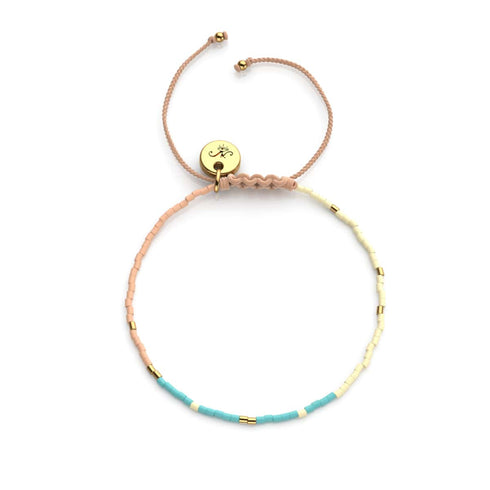 Santorini | Japanische Miyuki-Rocailles | Stranded-Armbänder