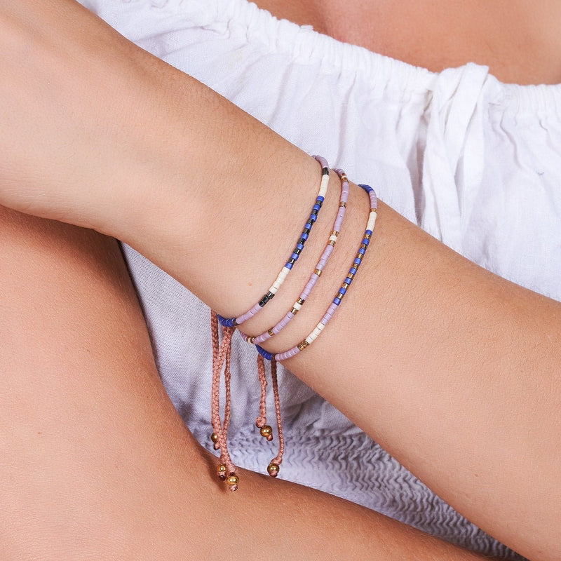 Seychellen | Japanische Miyuki-Rocailles | Stranded-Armbänder