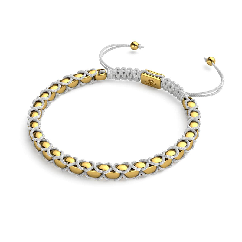 Weiß x Gold | Catena Gliederarmband