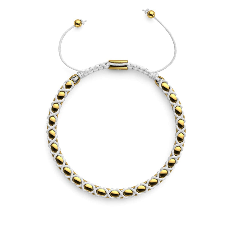 Weiß x Gold | Catena Gliederarmband