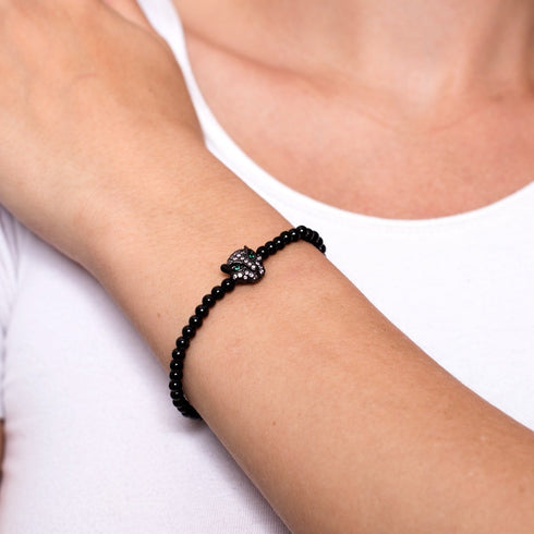 Wild | Rotguss | Kristall-Katzenarmband