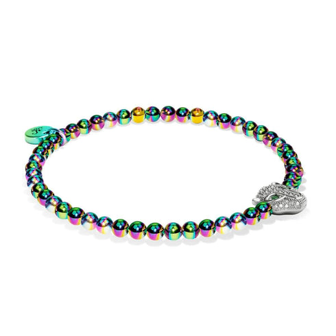 Wild | Einhorn Silber | Kristallkatzenarmband
