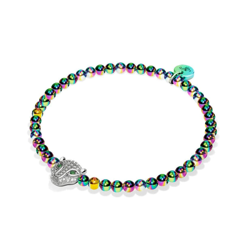 Wild | Einhorn Silber | Kristallkatzenarmband