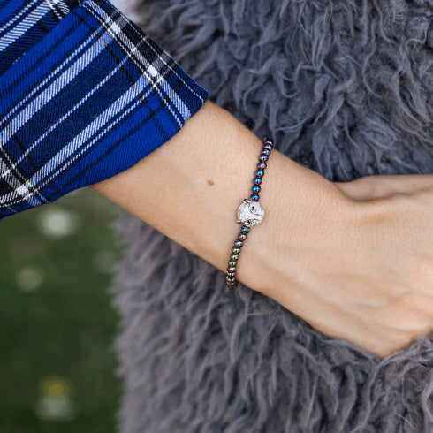 Wild | Einhorn Silber | Kristallkatzenarmband